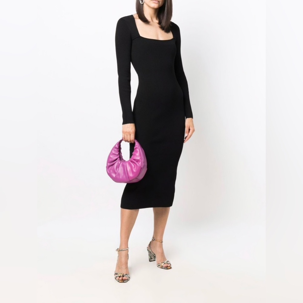 Ganni Square-neck Midi Knit Dress 98% New!
